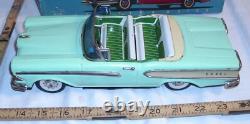 Haji New Edsel Ford Convertible Tin Friction Toy Car Boxed Sharp