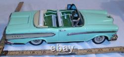 Haji New Edsel Ford Convertible Tin Friction Toy Car Boxed Sharp
