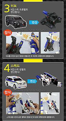 Hello Carbot K-COPS K COPS Transforming Police Robot Figure Car Vehicles Toy set