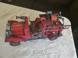 Hobby Retro Model Tin Antique Car Vehicle Toy Fire Truck