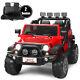 Honeyjoy 12v Kids Ride On Car 2 Seater Truck Rc Electric Vehicle Withstorage Red