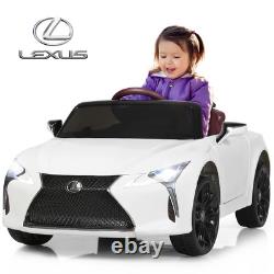 HoneyJoy 12V Kids Ride on Car Lexus LC500 Licensed Remote Electric Vehicle White