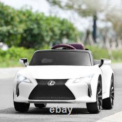 HoneyJoy 12V Kids Ride on Car Lexus LC500 Licensed Remote Electric Vehicle White
