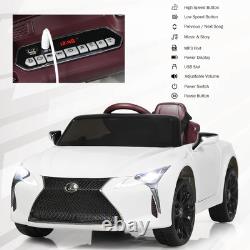 HoneyJoy 12V Kids Ride on Car Lexus LC500 Licensed Remote Electric Vehicle White