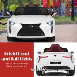 HoneyJoy 12V Kids Ride on Car Lexus LC500 Licensed Remote Electric Vehicle White