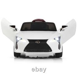 HoneyJoy 12V Kids Ride on Car Lexus LC500 Licensed Remote Electric Vehicle White