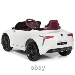 HoneyJoy 12V Kids Ride on Car Lexus LC500 Licensed Remote Electric Vehicle White