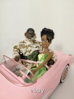 HotWheel Barbie Movie 1956 Corvette Car Pink W Remot 2 AA Military Princess Doll