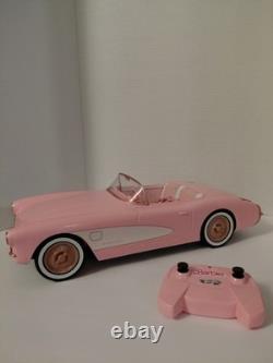 HotWheel Barbie Movie 1956 Corvette Car Pink W Remot 2 AA Military Princess Doll
