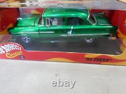 Hot Wheels 55 1955 Chevy Classics Limited Edition Chevrolet Car Green 118 H8770