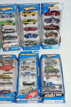 Hot Wheels 5 Car Set Lot of 10 00s Various Vehicles No Duplicates 1/64 Gift Pack