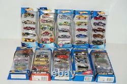 Hot Wheels 5 Car Set Lot of 10 00s Various Vehicles No Duplicates 1/64 Gift Pack