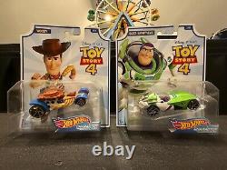 Hot Wheels Character Cars TOY STORY 4 Complete Set of 8 Brand New & Clean
