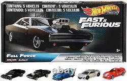 Hot Wheels Fast & Furious Full Force 5 Premium All-Metal Vehicles Apr. 15,21