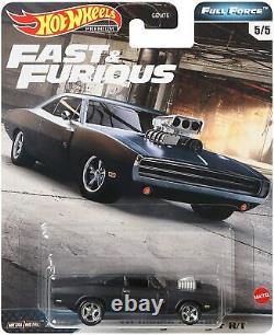 Hot Wheels Fast & Furious Full Force 5 Premium All-Metal Vehicles Apr. 15,21