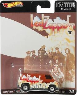 Hot Wheels GJP75 Led Zeppelin Set of 5 Collectible Die-Cast Vehicles Premium BOX