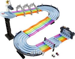 Hot Wheels Mario Kart Rainbow Road Raceway Set With 2 164 Scale Vehicles