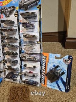 Hot Wheels Matchbox Lot of 56 Batman Vehicles Batmobile Live Bat Cycle Mystery