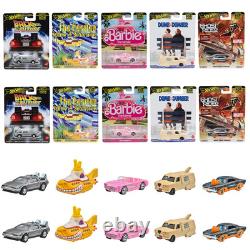 Hot Wheels Pop Culture Assorted Vehicle Toy Mini Car x10 in Box Mattel
