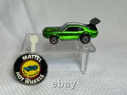 Hot Wheels Redline 1969 Mighty Maverick Green With Button Pin Car Vehicle 164