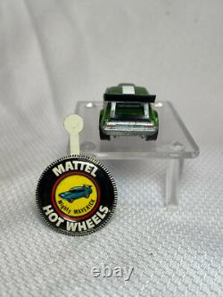 Hot Wheels Redline 1969 Mighty Maverick Green With Button Pin Car Vehicle 164