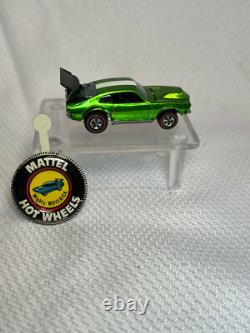 Hot Wheels Redline 1969 Mighty Maverick Green With Button Pin Car Vehicle 164