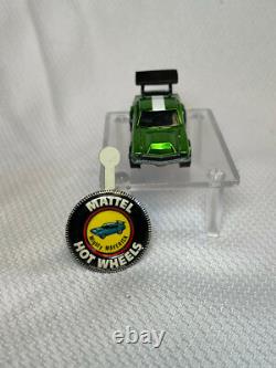 Hot Wheels Redline 1969 Mighty Maverick Green With Button Pin Car Vehicle 164