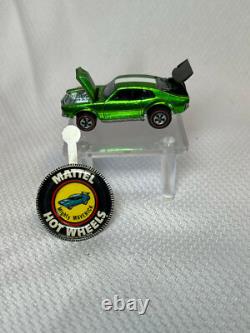 Hot Wheels Redline 1969 Mighty Maverick Green With Button Pin Car Vehicle 164