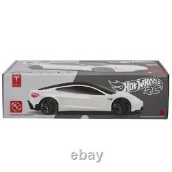 Hot Wheels Tesla Roadster Remote Control RC 110 White NEW