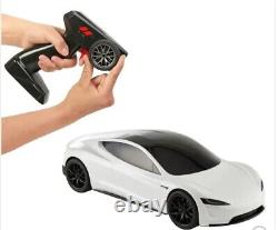 Hot Wheels Tesla Roadster Remote Control RC 110 White NEW