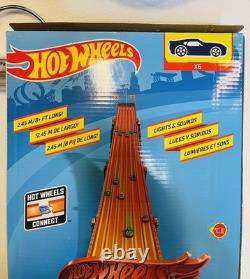 Hot Wheels Toy Car Playset Super 6 Lane Raceway With 6 164 Scale Vehicles