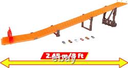 Hot Wheels Toy Car Playset with Lights, Sounds & 6 164 Scale Vehicles, Super 6