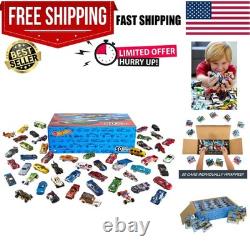 Hot Wheels Toy Cars & Trucks, 50-Pack of 164 Scale Vehicles, Individually Pa