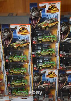 Huge Lot 90+ Matchbox Jurassic Park Cars Vehicles Jeep Explorer Chevy Silverado