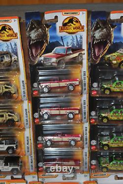 Huge Lot 90+ Matchbox Jurassic Park Cars Vehicles Jeep Explorer Chevy Silverado