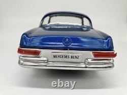 Ichiko Japan Vintage Tin Toy Car Mercedes Benz 250 SE Coupe Blue Reproduction