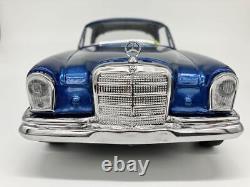 Ichiko Japan Vintage Tin Toy Car Mercedes Benz 250 SE Coupe Blue Reproduction