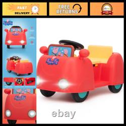 Interactive 6V Ride-On Toy Car for Toddlers Electric Vehicle with Foot Pedal &