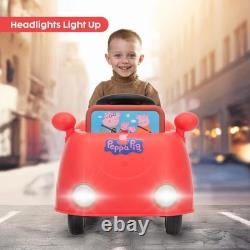Interactive 6V Ride-On Toy Car for Toddlers Electric Vehicle with Foot Pedal &
