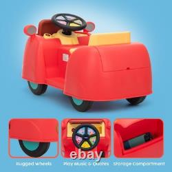 Interactive 6V Ride-On Toy Car for Toddlers Electric Vehicle with Foot Pedal & Interactive 6V Ride-On Toy Car for Toddlers Electric Vehicle with Foot Pedal &