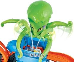 Interactive City Toy Car Track Set with Color Change Vehicle