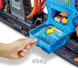 Interactive City Toy Car Track Set with Color Change Vehicle