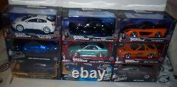 Jada Toys Fast and Furious 124 Case Of 9 Cars Diecast Vehicles Assorted