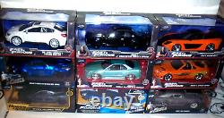 Jada Toys Fast and Furious 124 Case Of 9 Cars Diecast Vehicles Assorted