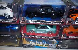 Jada Toys Fast and Furious 124 Case Of 9 Cars Diecast Vehicles Assorted