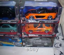 Jada Toys Fast and Furious 124 Case Of 9 Cars Diecast Vehicles Assorted