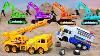 Jcb Excavator Crane Truck Construction Vehicles Rescue Police Car Diy Car Toy For Kids
