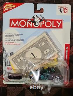 Johnny Lightning Monopoly 70th Anniversary Set of 12 Vehicles and Game Tokens