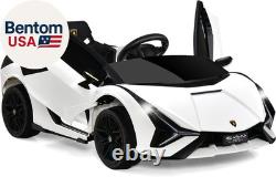 Kids 12V Licensed Lamborghini SIAN Ride on Car, Electric Vehicle for Toddler wit