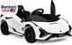 Kids 12v Licensed Lamborghini Sian Ride On Car, Electric Vehicle For Toddler Wit